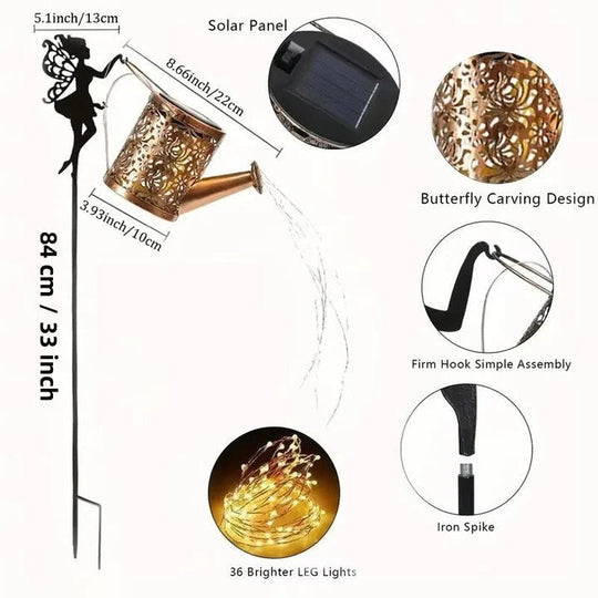 Solar Light with Metal Frame and LED Illumination