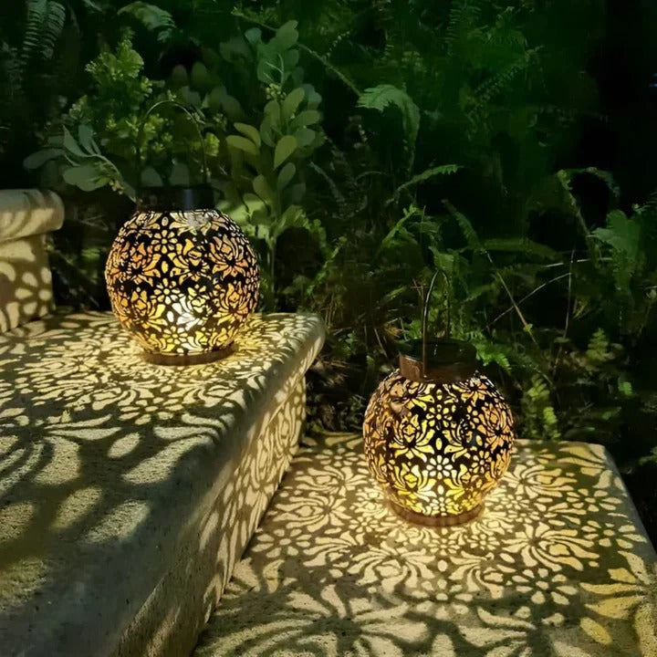 Solar Pendant Light with Weatherproof Design and LED Illumination