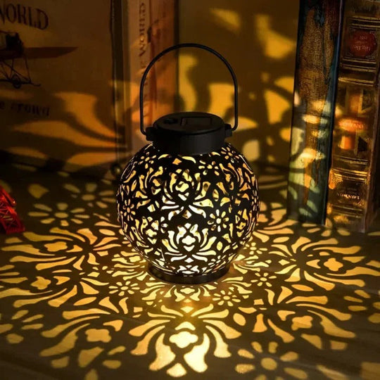 Solar Pendant Light with Weatherproof Design and LED Illumination