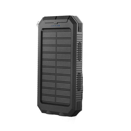 Solar Power Bank with Dual USB Ports and Portable Design
