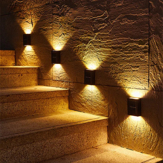 Solar Wall Lights with Wireless Design and Automatic Sensor