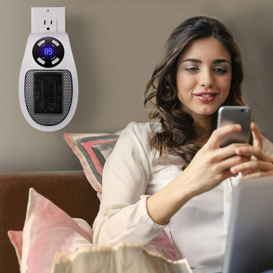 Space Heater with Portable Design and Plug-In Convenience