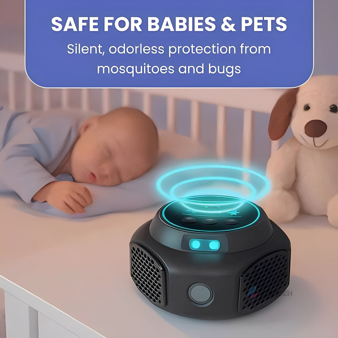 Spider Repellent with Ultrasonic Technology and Plug-In Design