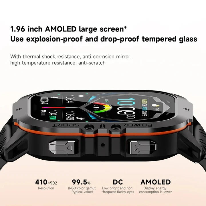 Sports Watch with Bluetooth 5.0 and Fitness Tracking