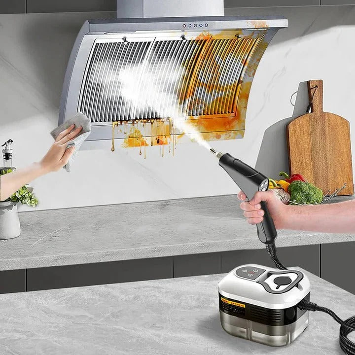 Steam Cleaner with Nozzles and Heat-Resistant Gloves