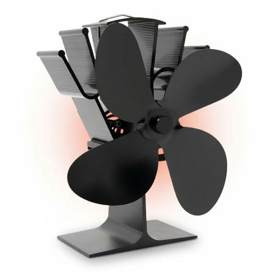 Stove Fan with Heat Activation and Fireplace Use