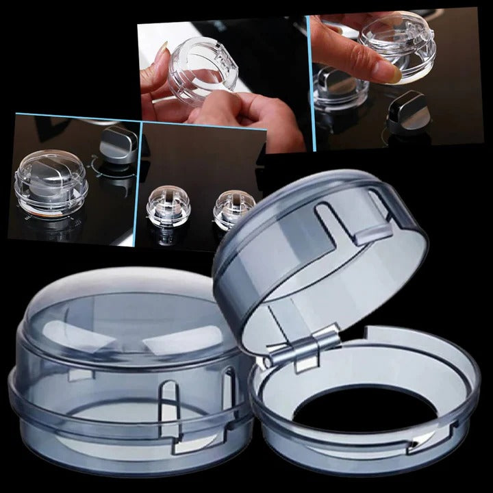 Stove Knob Covers with Snap-On Design and Safety Protection