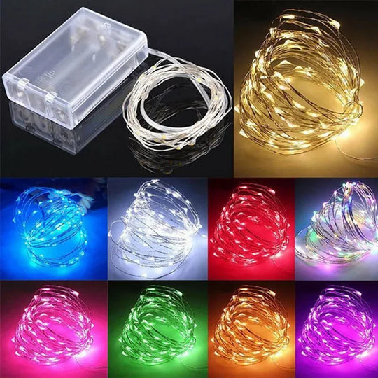 String Lights with Battery Power and Indoor Use