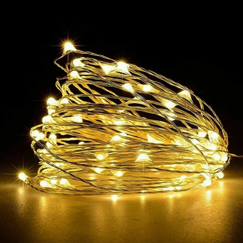 String Lights with Battery Power and Indoor Use