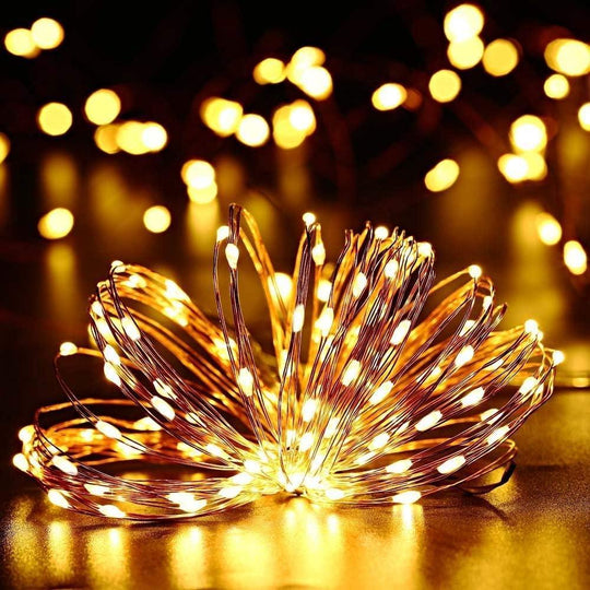 String Lights with Solar Power and Outdoor Use