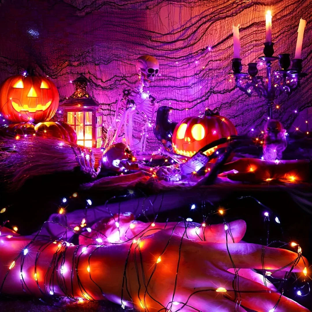 String Lights with Solar Power and Outdoor Use