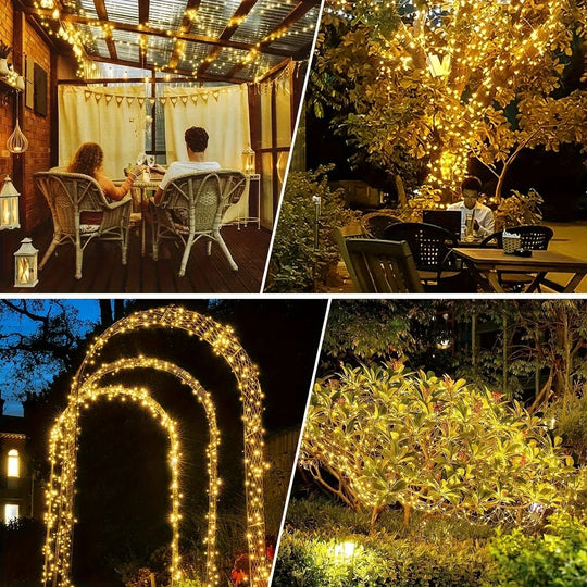 String Lights with Solar Power and Outdoor Decor