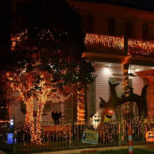 String Lights with Solar Power and Outdoor Decor