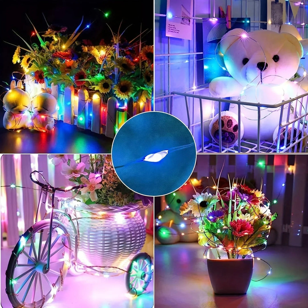 String Lights with Solar Power and Outdoor Decor