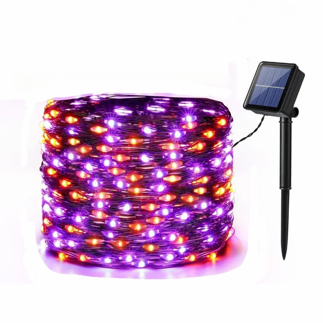 String Lights with Solar Power and Outdoor Use