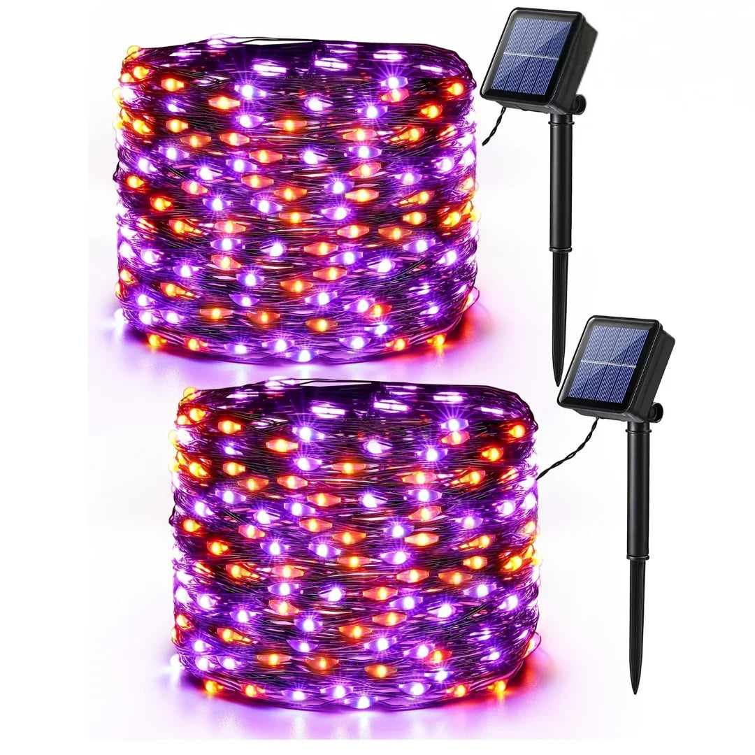 String Lights with Solar Power and Outdoor Use