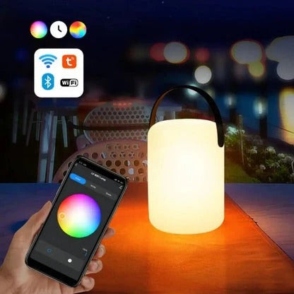 Table Lamp with Cordless Design and Waterproof Features