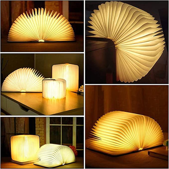 Table Lamp with LED Lighting and Foldable Design