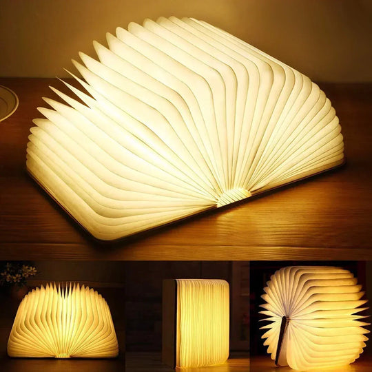 Table Lamp with LED Lighting and Foldable Design