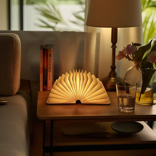 Table Lamp with LED Lighting and Foldable Design