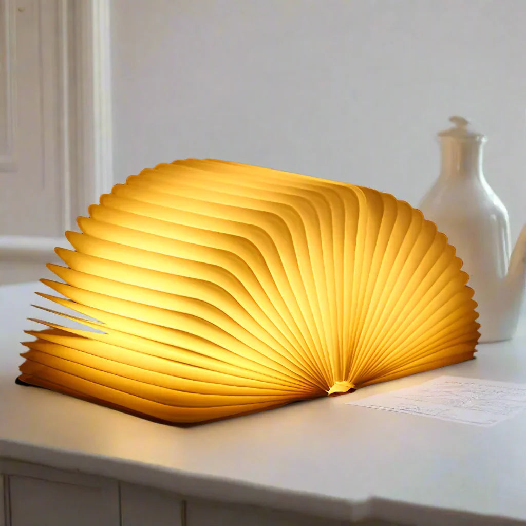 Table Lamp with LED Lighting and Foldable Design