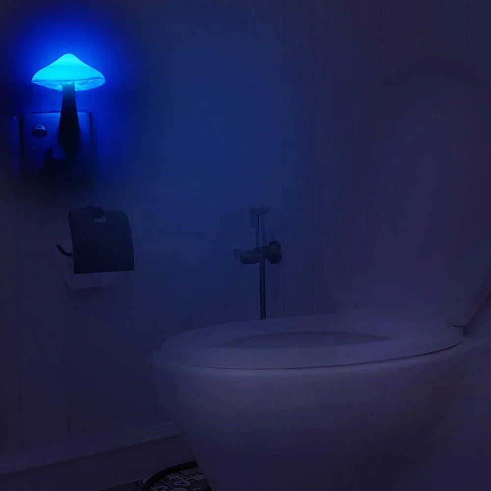 Table Lamp with LED Lighting and Mushroom Design