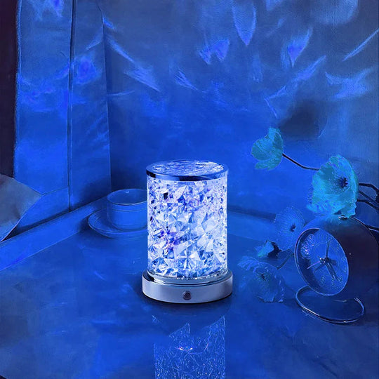Table Lamp with Ocean Wave Design and Color Changing Light