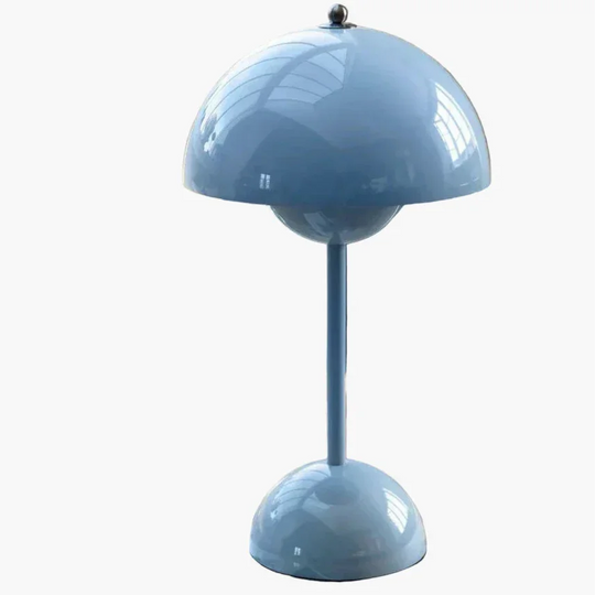 Table Lamp with Rechargeable Battery and White Dome
