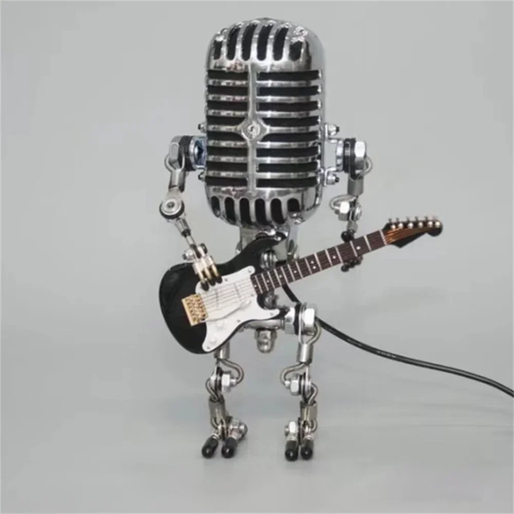 Table Lamp with Robot Design and Adjustable Brightness