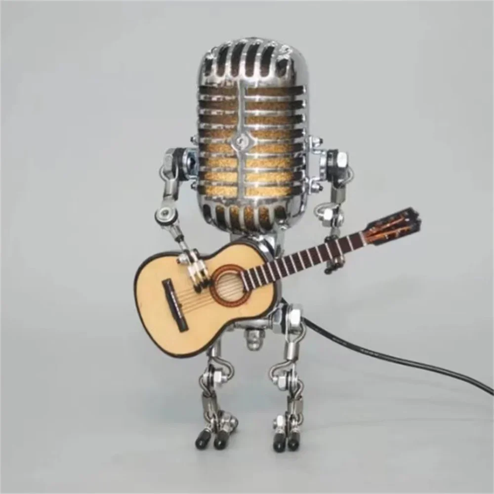 Table Lamp with Robot Design and Adjustable Brightness