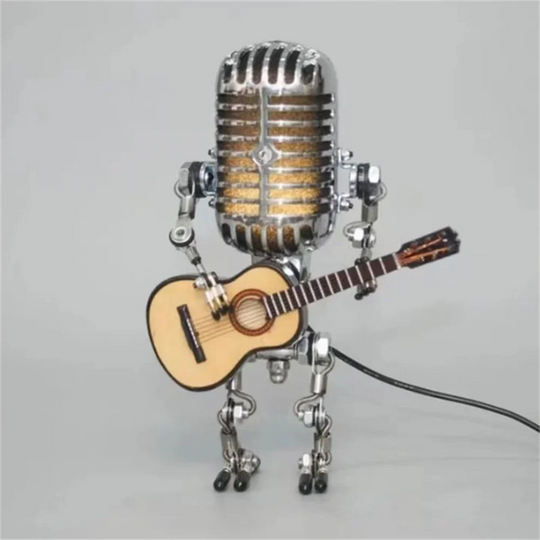 Table Lamp with Robot Design and Adjustable Brightness