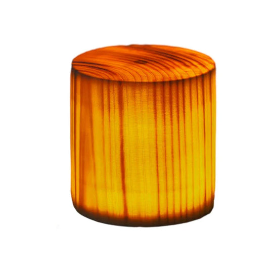 Table Lamp with Touch Control and Wood Finish