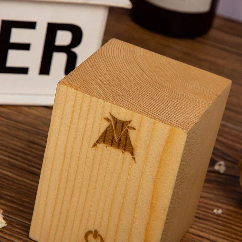 Table Lamp with Touch Control and Wood Finish