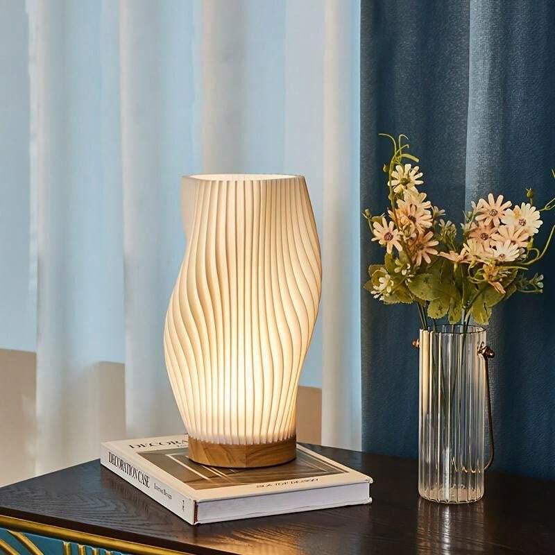 Table Lamp with USB Power and Dimmable Light