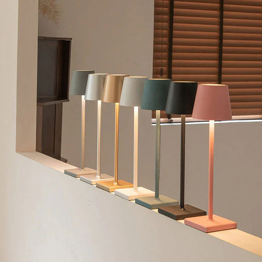 Table Lamp with Wireless Design and Adjustable Brightness
