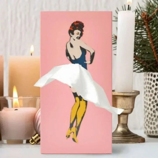 Tissue Holder with Creative Design and Flying Skirt