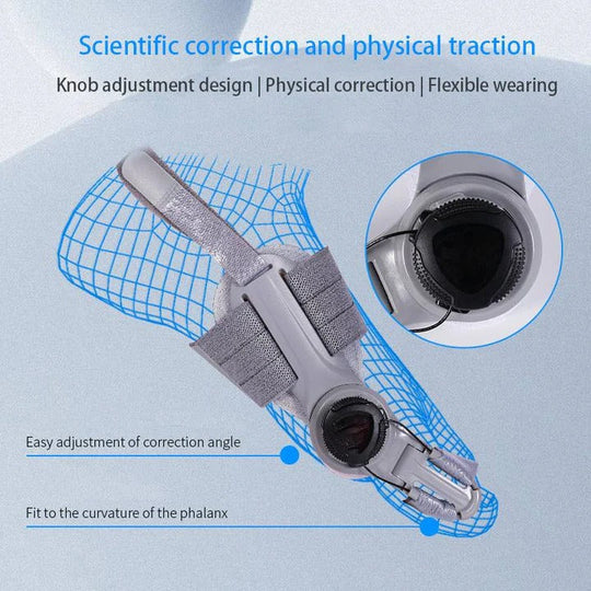 Toe Spacer with Adjustable Fit and Foot Alignment