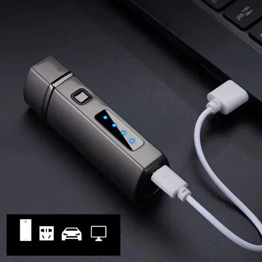 Torch Lighter with Triple Flame and Touch Ignition