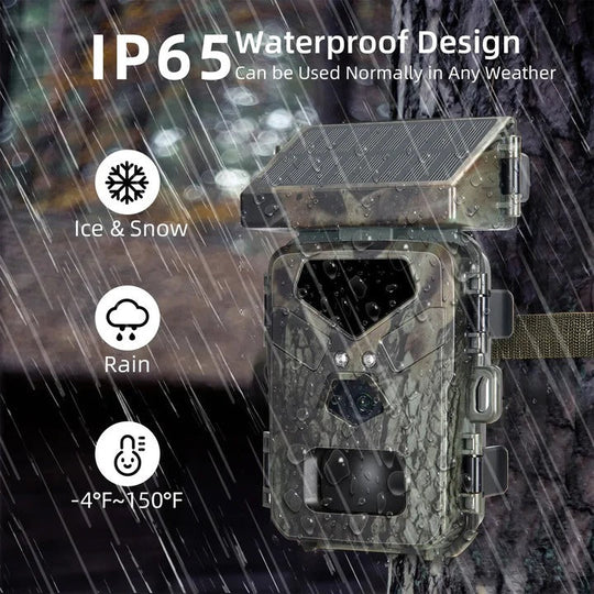 Trail Camera with Solar Power and 20MP Photos