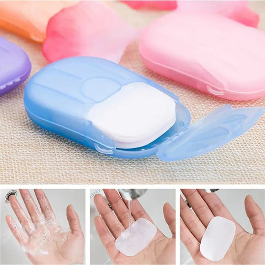 Travel Soap Sheets with Portable Design and Easy Dispensing