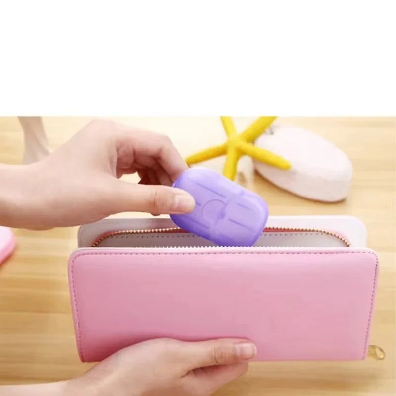 Travel Soap Sheets with Portable Design and Easy Dispensing