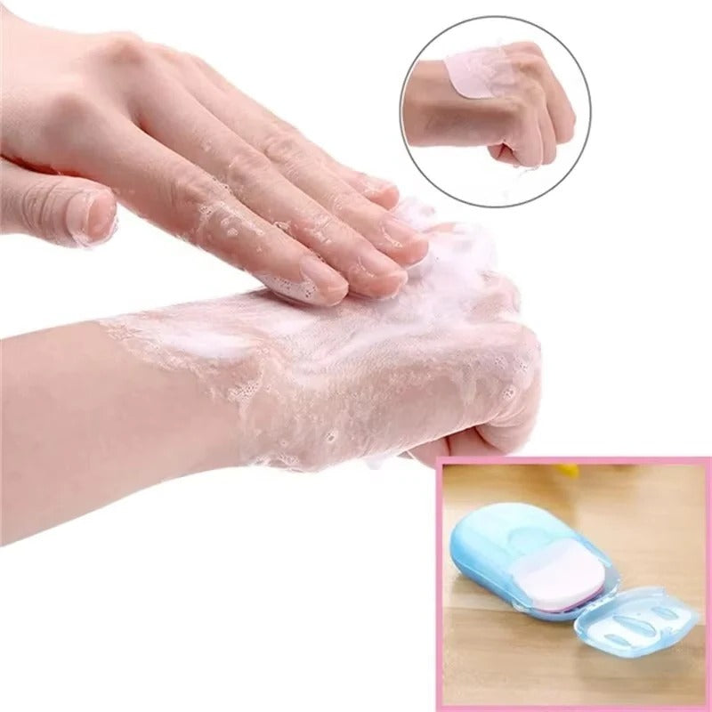 Travel Soap Sheets with Portable Design and Easy Dispensing