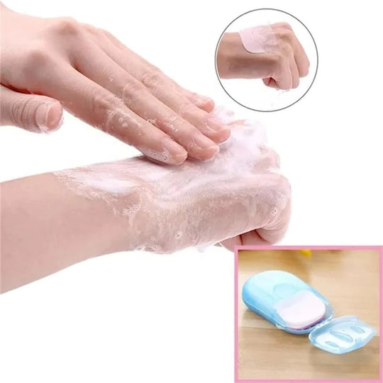 Travel Soap Sheets with Portable Design and Easy Dispensing