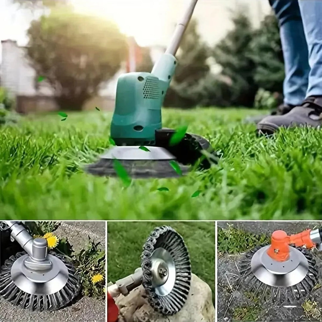 Trimmer Attachment with Metal Wire Brush and Cutter