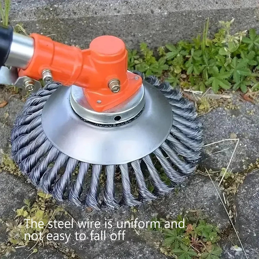 Trimmer Attachment with Metal Wire Brush and Cutter
