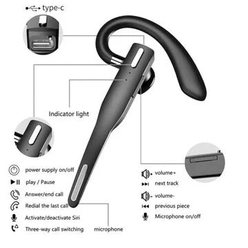 Trucker Headset with Bluetooth 5.1 and Noise Cancelling