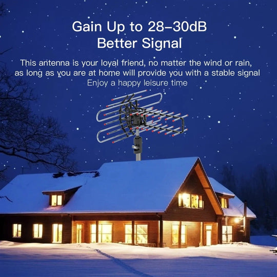 TV Antenna with Dual Frequency and Remote Control