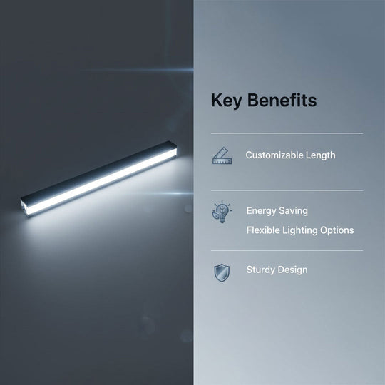 Under Cabinet Lighting with Ultra Thin Design and Adjustable Length