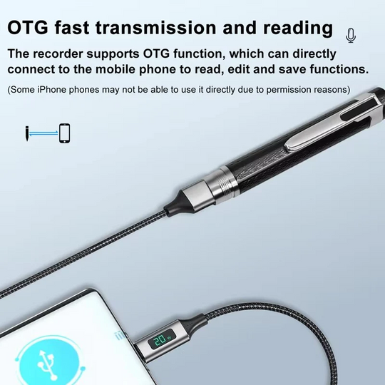 Voice Recorder with Clear WAV Audio and MP3 Playback