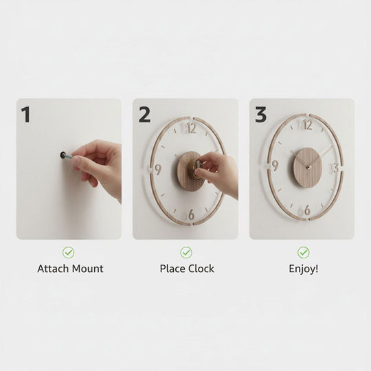 Wall Clock with Minimalist Design and Silent Movement